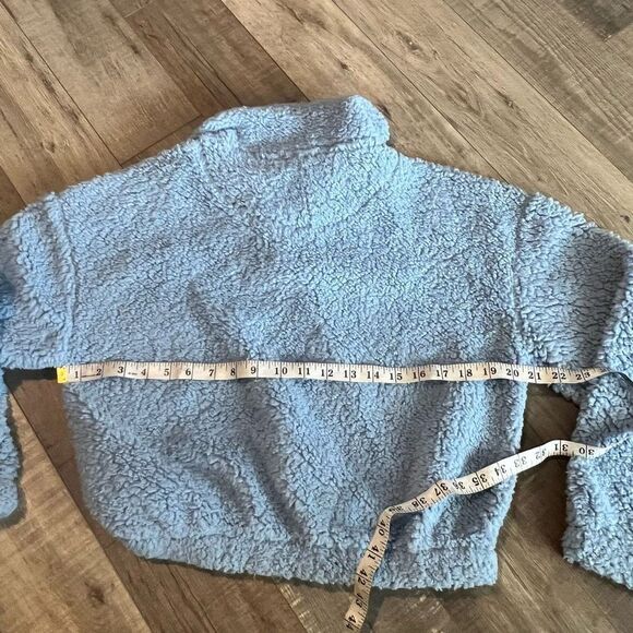 Hippie rose blue crop sweater size m - Picture 4 of 6